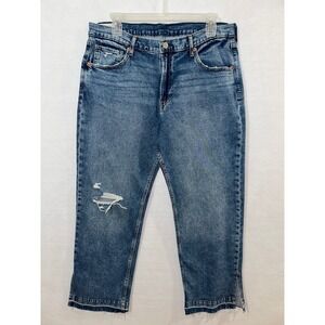 Gap Womens 90s‎ Loose Mid Rise Baggy Wide Leg Jeans Denim Size 31/12 R Blue